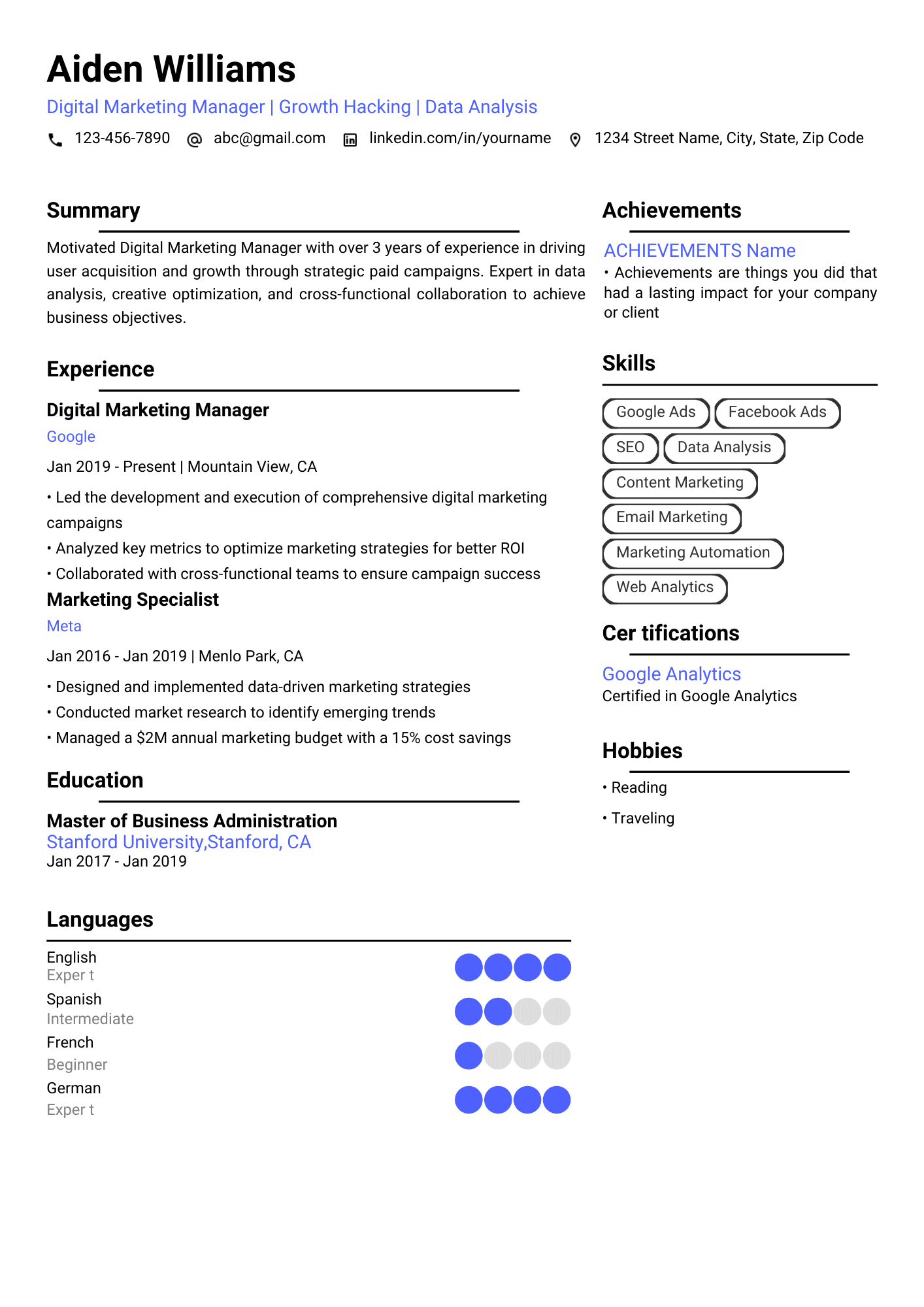 AI CV Builder Online [FREE Tool]